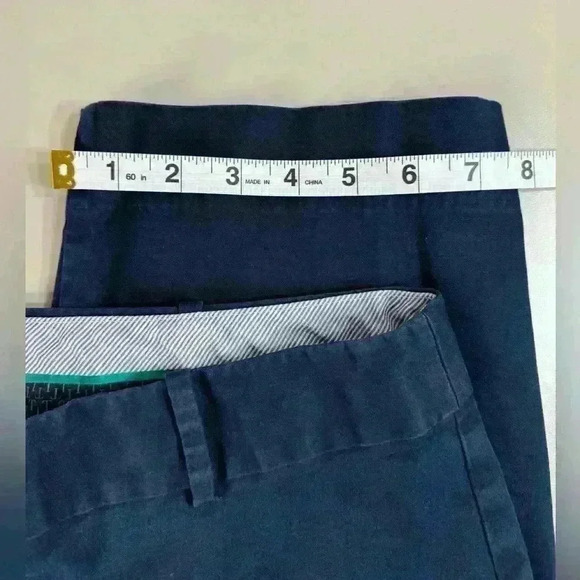 Talbots Signature Navy Ankle CropStraight Leg Khaki Chino Pants Women’s 16 Fall - Picture 5 of 12